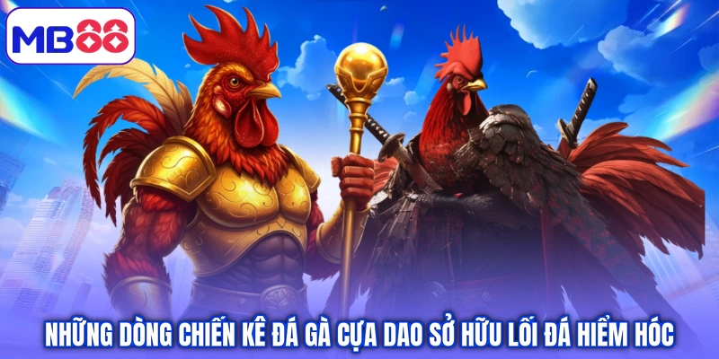 Những dòng chiến kê đá gà cựa dao sở hữu lối đá hiểm hóc