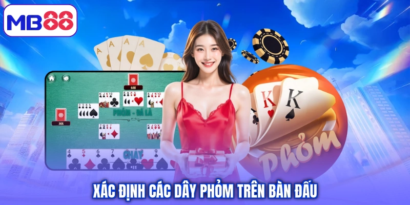 Xác định các dây phỏm trên bàn đấu